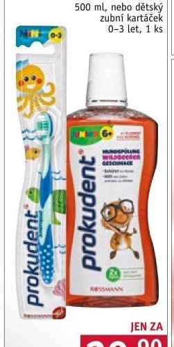 Prokudent dětská ústní voda, zubní kartáček