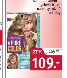 SCHWARZKOPF Pure Color semipermanentní gelová barva na vlasy