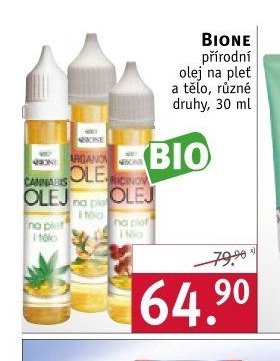 Bione přírodní olej na pleť a tělo