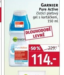 Garnier Pure Active čistící pleťový gel s kartáčkem