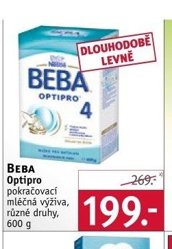 BEBA Optipro pokračovací mléčná výživa, 600 g