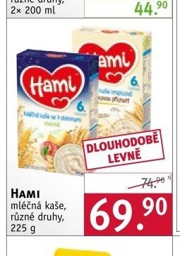HAMI mléčná kaše, 225 g