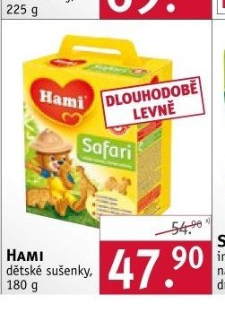 HAMI dětské sušenky, 180 g