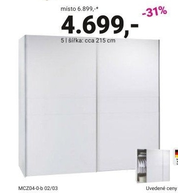 SKŘÍŇ S POSUVNÝMI DVEŘMI „POLY 4“