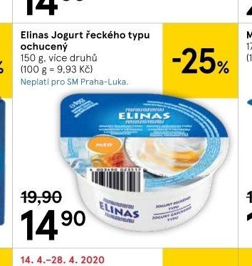 Elinas Jogurt řeckého typu ochucený