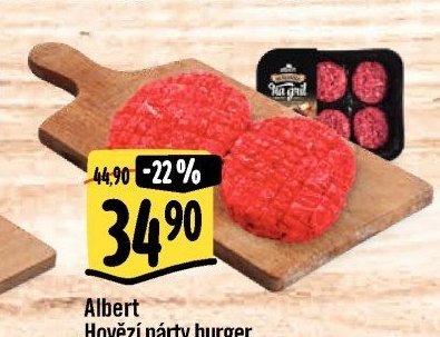 Albert Hovězí párty burger