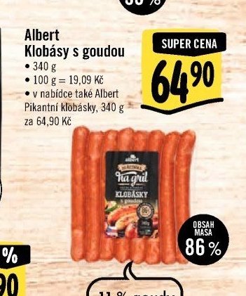 Albert Klobásy s goudou