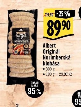 Albert Originál Norimberská klobása