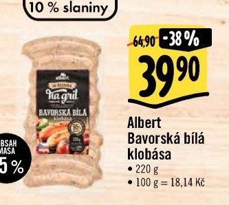 Albert Bavorská bílá klobása