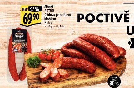 Albert RETRO Dědova papriková klobása