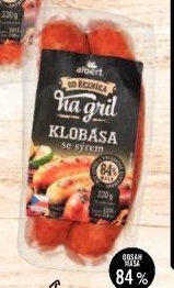Albert Klobása na gril se sýrem