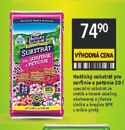 Hostický substrát pro surfinie a petúnie 20 l