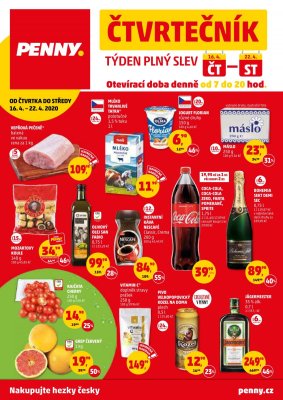 akční leták Penny Market 16.4.2020-22.4.2020