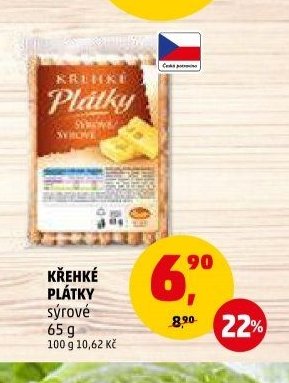 KŘEHKÉ PLÁTKY sýrové 65 g