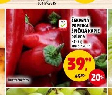 ČERVENÁ PAPRIKA ŠPIČATÁ KAPIE 500 g