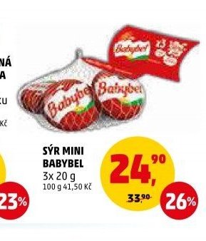 SÝR MINI BABYBEL 3x 20 g