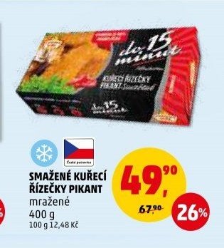 SMAŽENÉ KUŘECÍ ŘÍZEČKY PIKANT