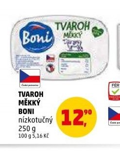TVAROH MĚKKÝ BONI nízkotučný 250 g