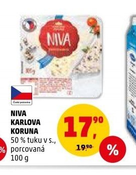 NIVA KARLOVA KORUNA 50 % tuku v s., porcovaná 100 g