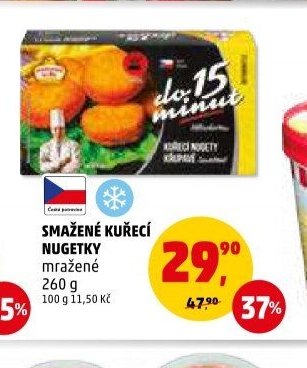 SMAŽENÉ KUŘECÍ NUGETKY mražené 260 g