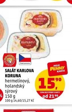 SALÁT KARLOVA KORUNA hermelínový, holandský sýrový 150 g
