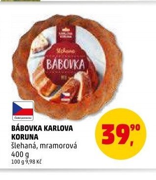 Bábovka Karlova Koruna šlehaná, mramorová 400 g