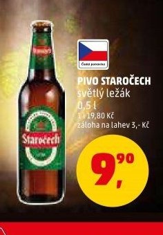 PIVO STAROČECH světlý ležák 0,5 l
