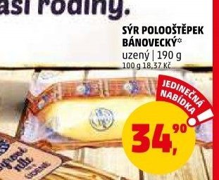 SÝR POLOOŠTĚPEK BÁNOVECKÝ* 190 g