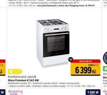 Kombinovaný sporák Mora Premium K 562 AW