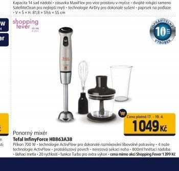Ponorný mixér Tefal InfinyForce HB863A38
