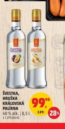 Švestka, Hruška Královská palírna