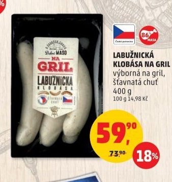 LABUŽNICKÁ KLOBÁSA NA GRIL