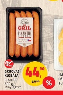 GRILOVACÍ KLOBÁSA pikantní
