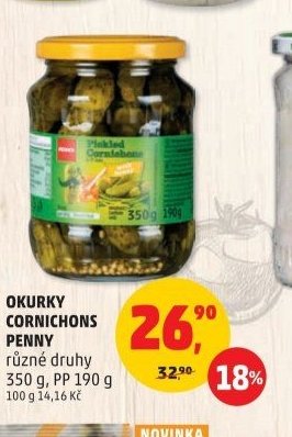 Okurky Cornichons Penny