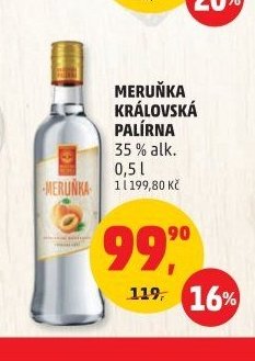 Meruňka Královská Palírna