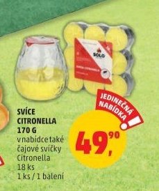 Svíce citronella