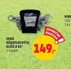 SADA OČKOPLOCHÝCH KLÍČŮ 8 KS