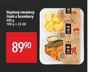 Vepřový smažený řízek a brambory