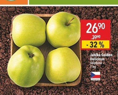Jablka Golden Delicious