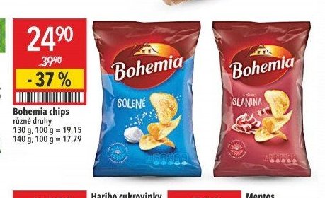 Bohemia chips různé druhy