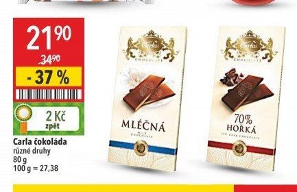 Carla čokoláda různé druhy