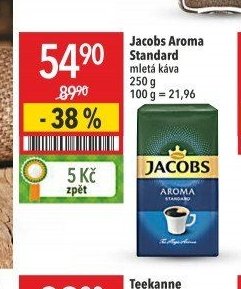 Jacobs Aroma Standard mletá káva