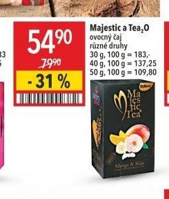 Majestic a Tea,o ovocný čaj