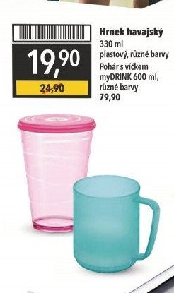 Hrnek havajský 330 ml / Pohár s víčkem myDRINK 600 ml
