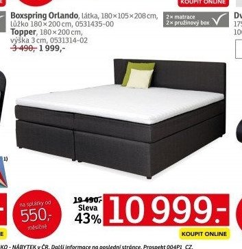 Boxspring Orlando - ASKO akcniletaky.com