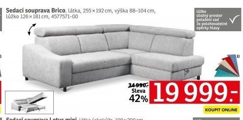 Sedací souprava Brico - ASKO akcniletaky.com