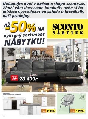 akční leták Sconto nábytek 16.4.2020-15.5.2020