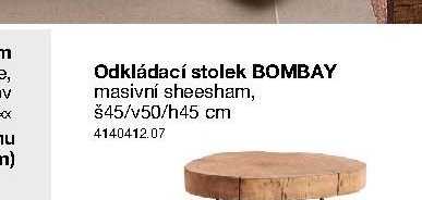 Odkládací stolek BOMBAY - Sconto nábytek akcniletaky.com