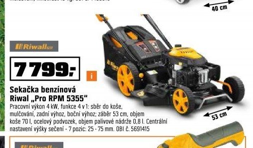 Sekačka benzinová Riwal „Pro RPM 5355“