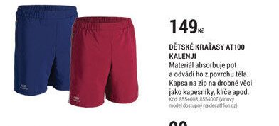 DĚTSKÉ KRAŤASY AT100 KALENJI